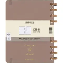Moleskine 2023-24  Academic Weekly Planner 10"x8" XL Spiral Almond