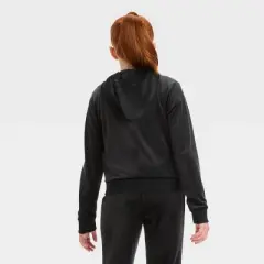 Girls' Velour Cropped Zip-Up Sweatshirt - art class&trade;