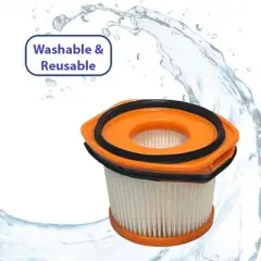 Nispira XFFWV360 WS620 HEPA Cordless Stick Vacuum Filter Replacement Compatible with Shark Wandvac System WS630 WS642  WS632RGBRN WS632PKBRN 8 Pack