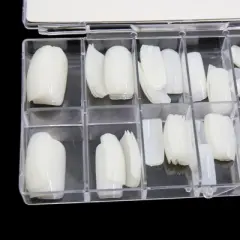 Unique Bargains Plastic Full Cover False Nail Beauty Art Tips Decor Nails Extension 100 Pcs