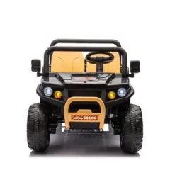 24V Ride On Toys for Kids, 2 Seater Ride On Dump Truck, 4WD Electric UTV w/6 Wheels, Dump Bed, Remote Control
