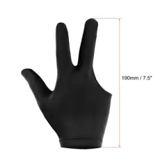 Unique Bargains Polyester Breathable Smooth Touch 3 Fingers Pool Gloves 2 Pcs
