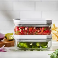 ZWILLING Fresh & Save 3-pc Glass Food Storage Vacuum Containers Meal Prep Container - Small & Large Containers