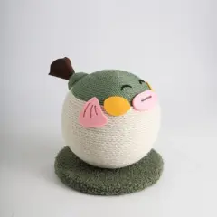 Fairyland&trade; - Puffer Fish Cat Scratching Ball Toy with Natural Sisal Rope &ndash; Durable Interactive Cat Scratcher, 8.3" Tall