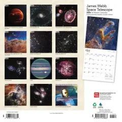 Browntrout 2024 Wall Calendar 12"x12" James Webb Space Telescope