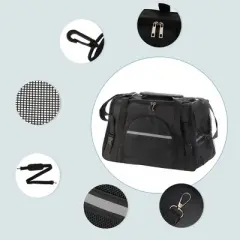 Unique Bargains Dog Carrier Cat Carrier Black 1 Pc