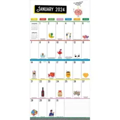 TF Publishing 2024 Wall Calendar 12"x12" Every Day's A Holiday