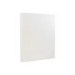 JAM Paper 80 lb. 8.5" x 11" Strathmore Cardstock Bright White Linen 100/pack  (144000G)