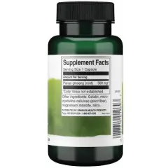 Swanson Korean Ginseng, Supports A Healthy Stress Response, Immune Health & Cardiovascular Wellness, 500 mg (100 Capsules)