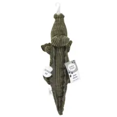 Luvable Friends Dog Plush Squeaker Pet Toy, Crocodile, One Size