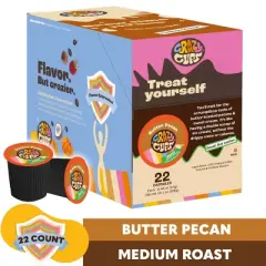 Decaf Butter Pecan Flavored Coffee Pods