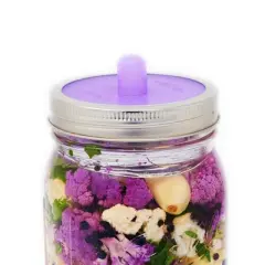 Masontops 4pk Pickle Pipe Fermentation Airlocks Wide: Silicone Fermentation Lids for Mason Jar, Dishwasher-Safe