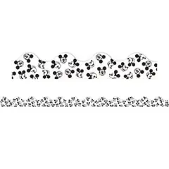 Eureka&reg; Mickey Mouse&reg; Throwback Tossed Mickeys Deco Trim&reg;, 37 Feet Per Pack, 6 Packs