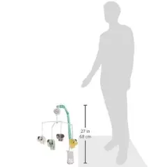 Bacati - Elephants Mint/Yellow/Grey Musical Mobile