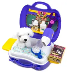 Link Little Princess Portable Puppy Dog Carrier Pet Shop Play Set Portable Suitcase