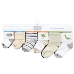Hudson Baby Unisex Baby Grow With Me Socks 12pk, Dino, 0-24 Months