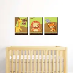 Big Dot of Happiness Funfari - Fun Safari Jungle - Nursery Wall Art and Kids Room Decorations - Gift Ideas - 7.5 x 10 inches - Set of 3 Prints