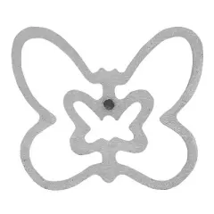 O'Creme Rosette-Iron Mold, Cast Aluminum 2 in 1 Butterfly Shape