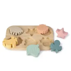 SARO "Sea Life" Silicone Sorting Puzzle: Eco-Friendly Sensory & Fine Motor Skill Development Toy for Toddlers - Teething Safe