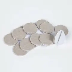 Magic Sliders 16pk 1.5" Round HD Self-Stick Adhesive Pads Oatmeal