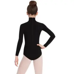 Capezio Team Basics Long Sleeve Turtleneck Leotard w/ Snaps - Girls