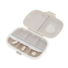 Unique Bargains 8 Grids Double Layer Pill Box 4 Pcs