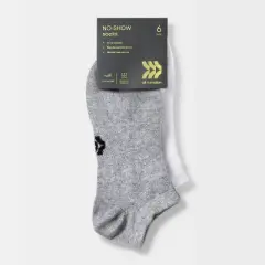Women's Lightweight Active Mesh 6pk No Show Athletic Socks - All in Motion&trade; 4-10