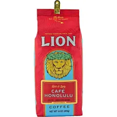 Lion Cafe Honolulu Medium Roast Ground Coffee - 10oz