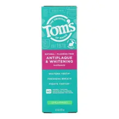 Tom's Of Maine Antiplaque and Whitening Toothpaste Spearmint - Case of 6/4.5 oz