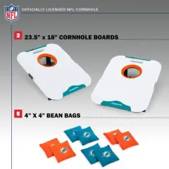 NFL Miami Dolphins All-Weather Travel Cornhole Set