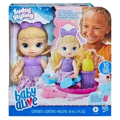 Baby Alive Sudsy Styling Baby Doll - Blonde Hair