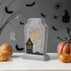 Mr. Halloween 10" Ceramic LED Tombstone Halloween Decoration
