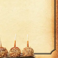 80pk Taffy Apples Letterhead: Great Papers! Fall Stationery, Uncoated Light Yellow Paper, 8.5x11", 24 lb, Art & Design Theme