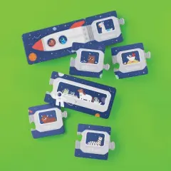 Alphabet Space Floor Puzzle 28pc - Gigglescape&trade;: Toddler Educational Toy, Kids Problem Solving, Letters & Numbers