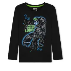 Sleep On It Boys Snacking Dino Soft Fleece 2-Piece Pajama Sleep Set