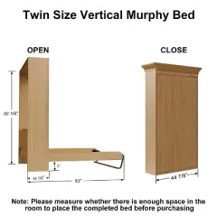 Vertical Murphy Bed Hardware Kit (without bed)