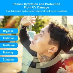 Rohto Dual Light Relief Lubricant Eye Drops - 0.6 fl oz