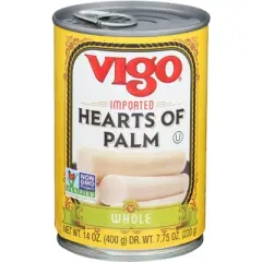 Vigo Hearts of Palm Whole - Case of 12 - 14 oz