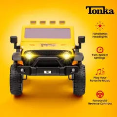 12V Jeep - Tonka Kids Ride‑On Car with  LED Headlights & 12V Battery