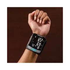 MABIS One Size Fits Most Cuff Wrist Home Automatic Digital Blood Pressure Monitor 1-Tube Black 1 Each