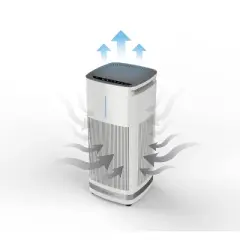 Cuisinart PuRXium H13 HEPA Large Room Freestanding Air Purifier White CAP-1000