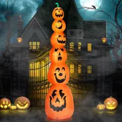Karl Home 9FT Halloween Inflatable Stacked Pumpkins Outdoor Decoration
