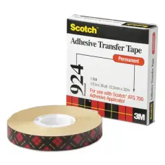 Scotch ATG Adhesive Transfer Tape Clear 0.5" x 36 yds