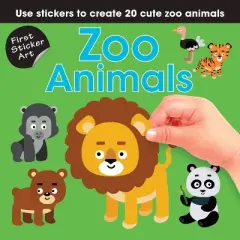 Zoo Animals - (First Sticker Art) by Ksenya Sawa (Paperback)