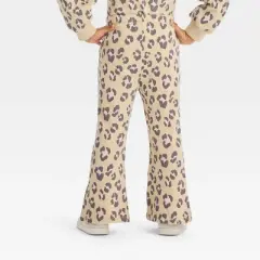 Grayson Mini Toddler Girls' Leopard French Terry Flare Pants