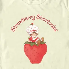 Men's Strawberry Shortcake Cartoon Cutie on a Strawberry T-Shirt