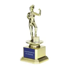 Congrats on Adulting Unweighted Trophy: Gold Figurine for Birthday or Grad by Paper Riot Co.