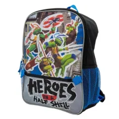 Accessory Innovations Teenage Mutant Ninja Turtles 2 Piece Backpack Set, Boys & Girls 16" School Bag, Blue