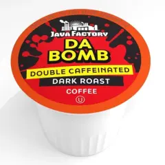 Java Factory Flavored Coffee Pods,Da Bomb Extra Bold Double CAFF,Keurig2.0,80 CT