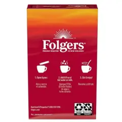 Folgers Classic Roast Single Serve Medium Roast Instant Coffee Packets, 7ct (Pack of 4)